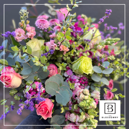 Handcrafted anniversary bouquet by The Blossomry, designed to celebrate love and connection.